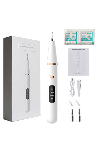 Choice1 جهاز تنظيف الأسنان الكهربائي بالموجات فوق الصوتية CYQ-07-White لإزالة...