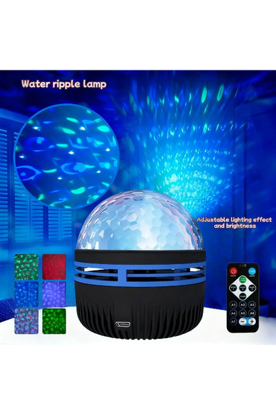 Choice Water ripple LED Starry Sky Light RGB Projector Atmosphere Projection ...