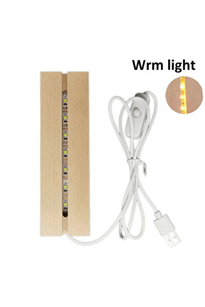 Choice1 مصباح ليلي مستطيل الشكل بإضاءة دافئة، قاعدة إضاءة ليلية إبداعية، ديكو...