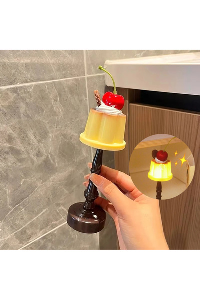 Choice Wram Pudding 1/2pcs Pudding LED Night Light Desk Lamp Battery Powered ...