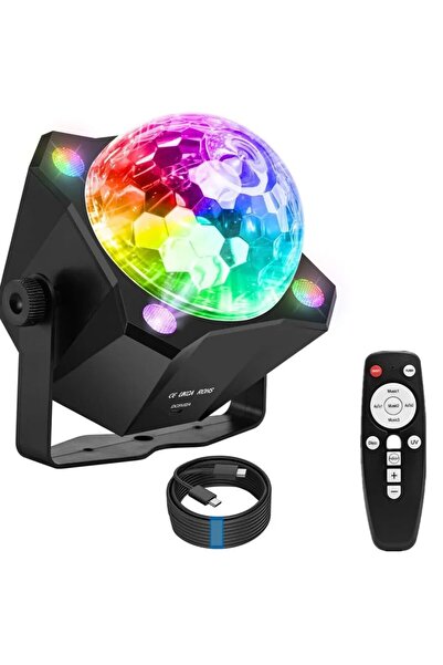 Choice أضواء حفلات ديسكو سوداء USB، تحكم صوتي، أضواء ستروب ملونة LED، أضواء د...