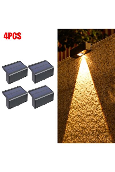 Choice Warm-4Pcs New Super Bright Solar Wall Lamp Waterproof Outdoor Garden C...