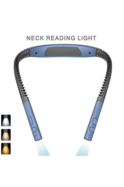 Choice navy blue LED Neck Reading Light 3 Color 3 Brightness Book Light Readi...