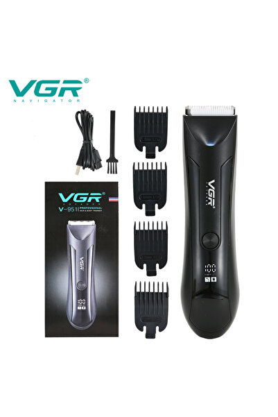 Choice3 951 black usb VGR 951 Body Hair Trimmer Groin Rechargeable Ball Shave...