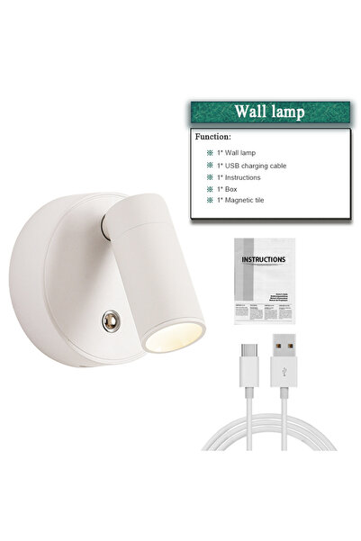 Choice White-1pc 4pcs Magnetic Wall Light LED Table Lamp Touch 3-Color Dimmab...