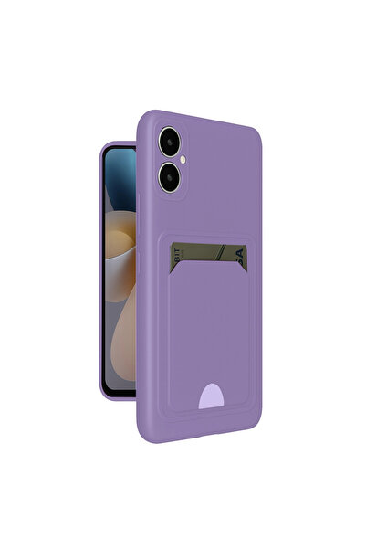 eco port سامسونج جالاكسي A05 كلفن سيليكون مع بطاقة عمل - ليلك