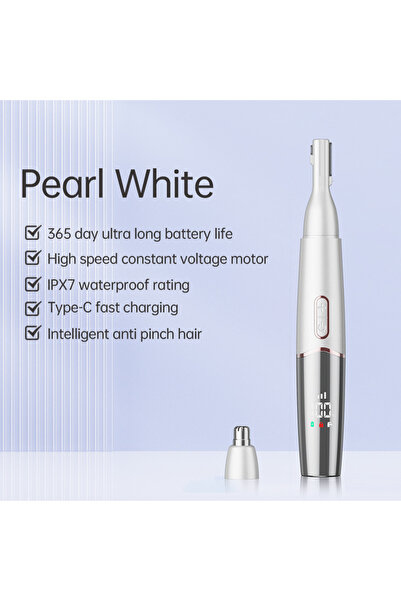 Xiaomi ماكينة تشذيب الحواجب والأنف الكهربائية متعددة الوظائف الجديدة من وايت ...