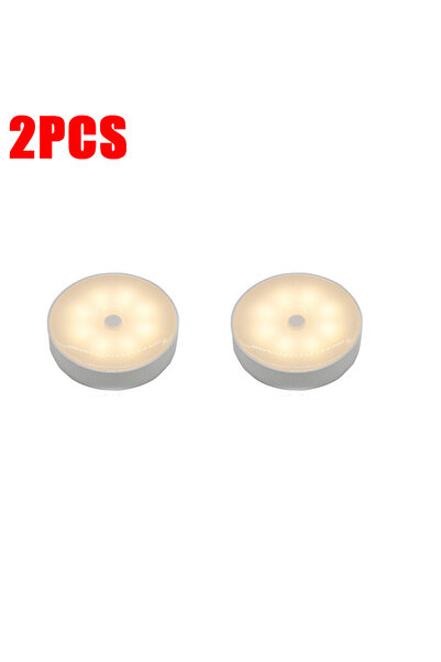 Choice3 Warm Light 2PCS Motion Sensor Step Light, USB Rechargeable Wireless L...