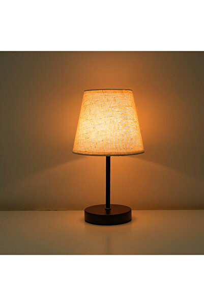 Choice مفتاح الترس الأول، حديد مشغول أسود، خشب صلب، قماش، منفذ USB، مصباح مكت...