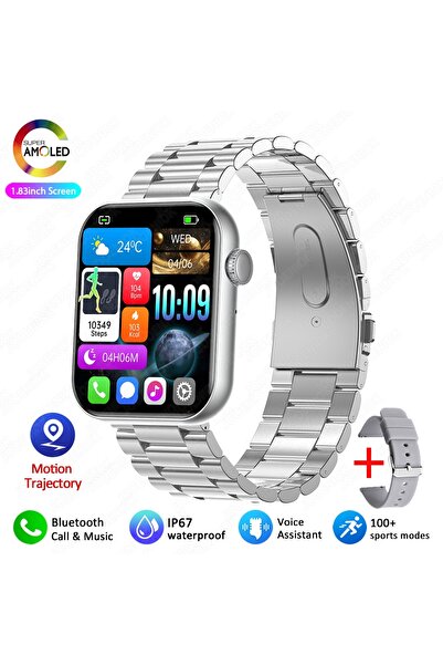 Choice Silver steel New Smart Watch For Women Full Touch Screen Bluetooth Cal...