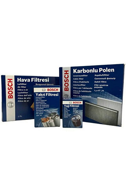 Bosch Renault Megane 4 1.5 Dci Filtre Bakım Seti 2016-2022 4KP Hava+Yağ+Yakıt...
