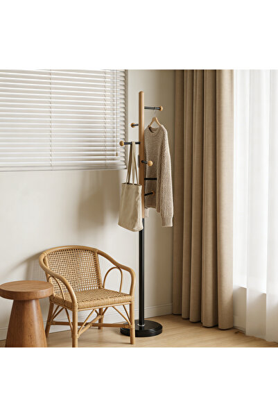 Bleco Iron Wood Modern Multifunctional Entrance Passage - Hat Rack Household ...