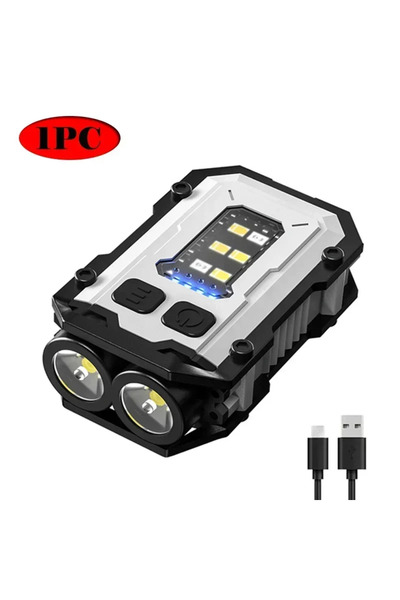 Heinast مصباح جيب أبيض فائق السطوع وقوي بتقنية LED متعددة الوظائف، مغناطيسي، ...