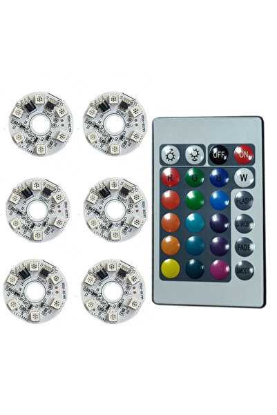Choice 6 مصابيح، وحدة تحكم واحدة، مجموعة واحدة من مصابيح LED RGB بجهد 5 فولت،...
