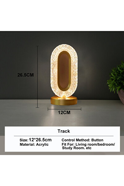 Choice Track Room Home Decor Bedroom Crystal Touch Dimming Night Light Girls ...