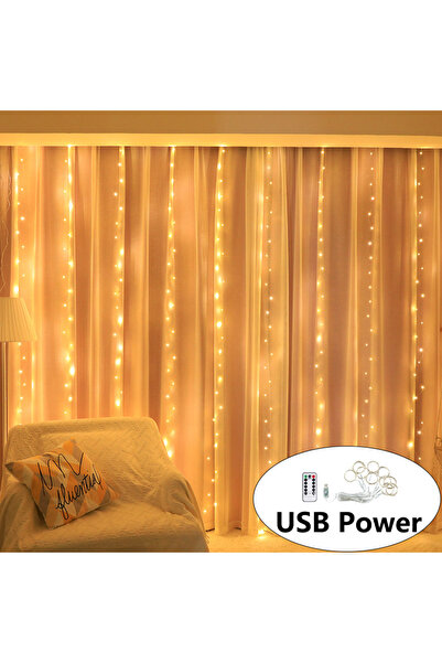 Choice سلسلة أضواء LED دافئة بطول 3 أمتار × 2 متر تعمل بمنفذ USB، مع علبة بطا...