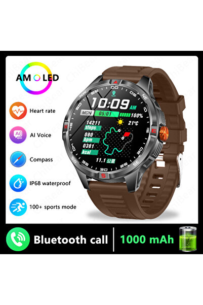 Choice ساعة ذكية رياضية للرجال بتصميم عسكري خارجي، مزودة بنظام تحديد المواقع ...