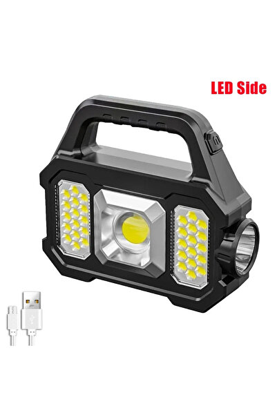 Choice النمط 1: كشاف ضوئي متعدد الوظائف بتقنية COB، مزود بإضاءة قوية، يعمل بت...