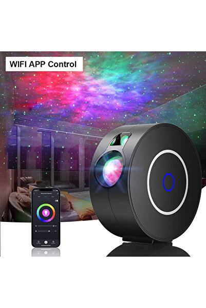 Choice جهاز عرض النجوم الذكي بلاك تويا بتقنية الواي فاي، ضوء ليلي، تحكم صوتي ...