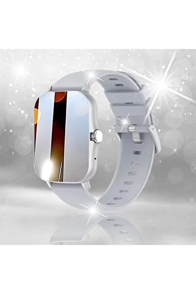 Choice Silver 1.83'' Waterproof Smart Watch with Message Answer Call Sleep Mo...