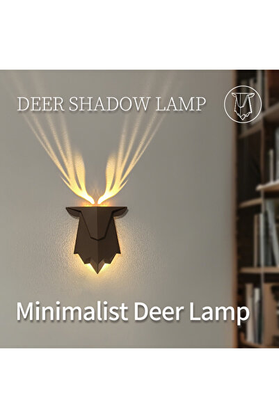 Choice Shadow Lamp 3D Reeindeer Antler Wall Lamp Rechargeable Led Night Light...