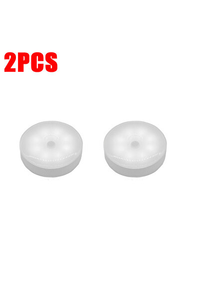 Choice4 White Light 2PCS Motion Sensor Step Light, USB Rechargeable Wireless ...