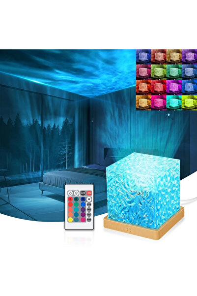 Choice إضاءة محيطية RGB بيضاء بقدرة 0-5 واط، بـ 16 لونًا، تُحاكي تموجات الماء...