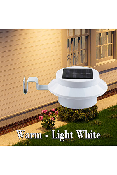 XIWANGFIRE 4PCS Warm Light Upgraded 1-4 Pack Solar Gutter Lights,Porch Lights...