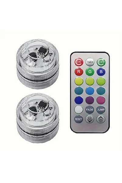 Choice مصباحان صغيران غاطسان، جهاز تحكم واحد، جهاز تحكم عن بعد، 3 شموع LED صغ...