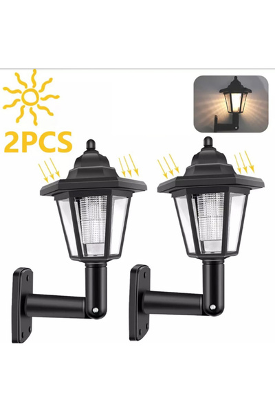 Choice Warm 2pcs Garden Lights Outdoor Solar Street Light Lightings Wall Ligh...