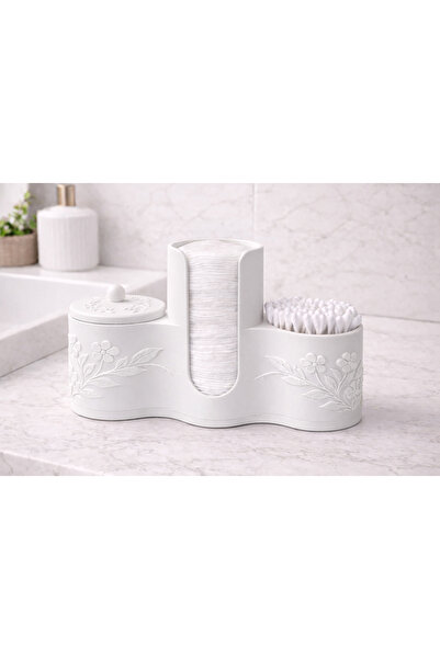 Volen lab حامل لوسادة القطن وعصا تنظيف الأذن، ملحق للحمام