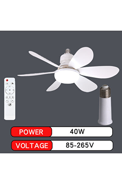 Choice 85-265V Ceiling lamp 4 E27 with Remote LED 30W Ceiling Fan Light Dimmi...