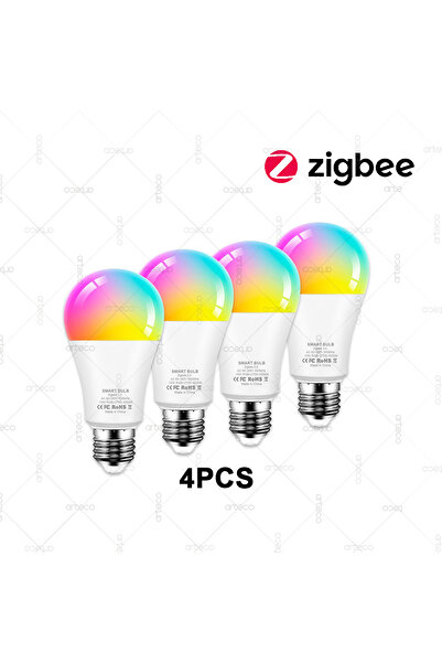 Choice 4PCS Zigbee Zigbee 3.0 Smart Led Bulb E27 Lamps AC 85-265V RGBCW Led L...