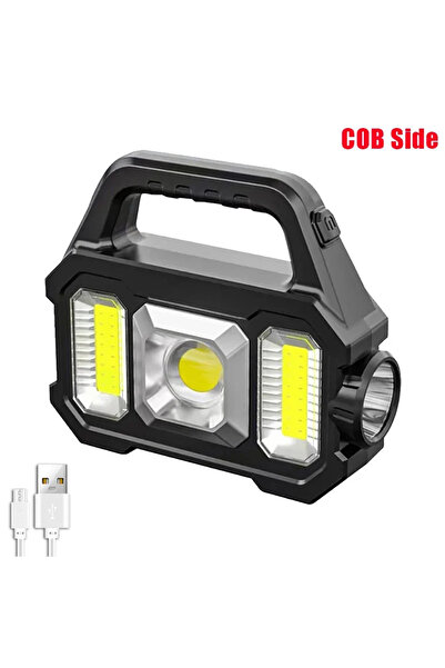 Choice مصباح كشاف متعدد الوظائف من طراز 3، مزود بتقنية COB وإضاءة LED قوية، ق...