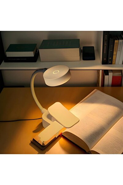 Choice مصباح LED محمول قابل لإعادة الشحن، مزود بمشبك للكتب، مصباح طاولة صغير ...