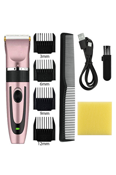 Choice ماكينة حلاقة كهربائية ذهبية وردية اللون، ماكينة تشذيب شعر منزلية للرجا...