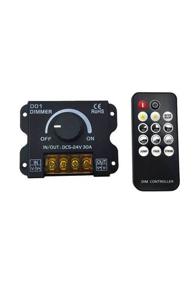 Choice مفتاح تحكم في شدة إضاءة شريط LED WM-RF050A بقدرة 30 أمبير، يعمل بجهد 5...