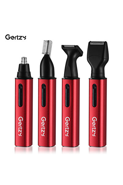 Choice طقم ماكينة حلاقة شعر الأذن والأنف القابلة لإعادة الشحن باللون الأحمر 1...