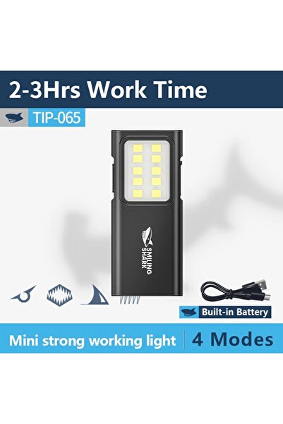 Choice مصباح عمل صغير قابل لإعادة الشحن من سمايلينج شارك TIP-065A، مصباح جيب ...