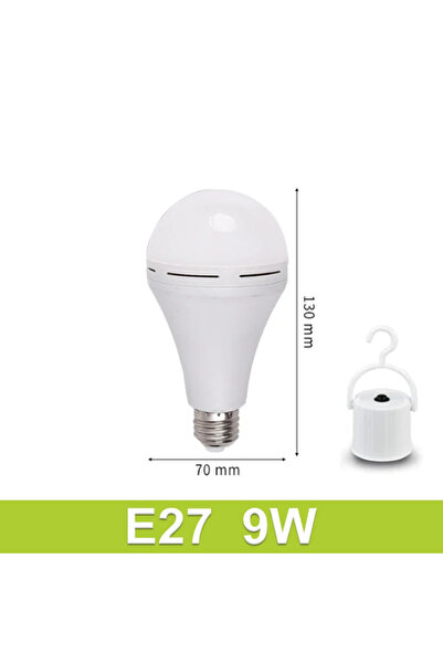 Choice1 9W-white light Emergency LED Bulb E27 Rechargeable Led Lighting Porta...