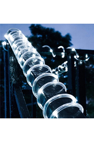 Choice شريط إضاءة LED يعمل بالطاقة الشمسية بطول 20 مترًا و200 مصباح LED أبيض،...