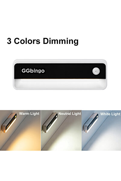 Choice مصباح ليلي متعدد الإضاءة من نوع USB بثلاثة ألوان، يعمل بتقنية استشعار ...