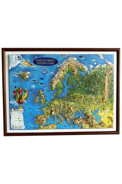 Eurodidactica Harta Europei pentru copii (proiectie 3D), 450x330