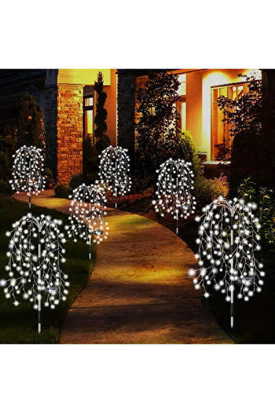 Choice 200 مصباح LED أبيض يعمل بالطاقة الشمسية، أضواء حديقة خارجية مقاومة للم...