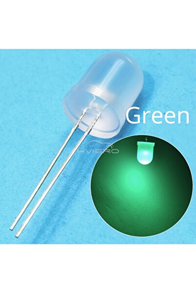 Choice4 50PCS Green 50/250Pcs 10mm Diode Lamp Ultra Bright Water Clear Diffus...