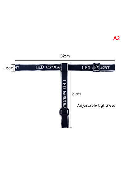 Choice Gray Elastic Head Band Belt For LED Headlamp Bike Front Light Universa...