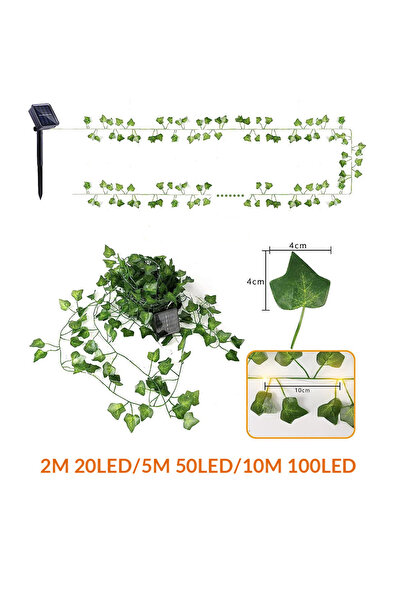 Choice سلسلة إضاءة على شكل نبات اللبلاب بطول 10 أمتار و100 مصباح LED، تعمل با...