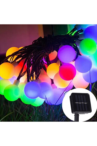 Choice سلسلة إضاءة خارجية تعمل بالطاقة الشمسية بطول 12 مترًا، مزودة بـ 100 مص...