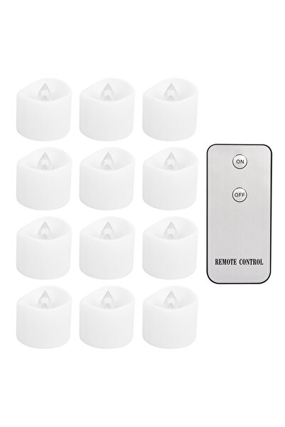Choice 12PC 24/48Pcs Remote Flameless Flickering LED Candle Battery Operated ...