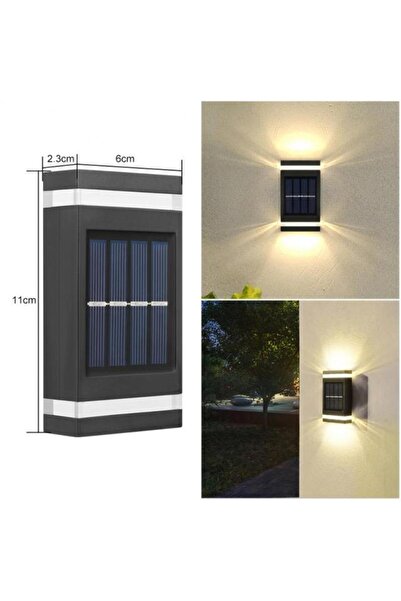 Choice1 مصباح حائط شمسي أصفر من الصين، مقاوم للماء، يعمل بالطاقة الشمسية، إضا...